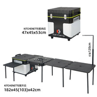 CLS Portable Folding Camping Kitchen Table with Stove