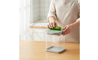 Interchangeable Blades Manual Vegetable Cutter Set Easy to Use Vegetable Chopper with Container Safe Hand Protector Multi-Blade Food Dicer