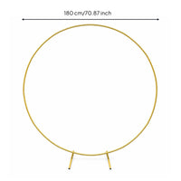 Circular Metal Hoop Hollow Floral Backdrop Frame Easy to Assemble for Events