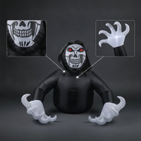 Inflatable Grim Reaper Outdoor Inflatable Reaper with Hood Halloween Decor Scary Decoration Spooky for Homeowners, Yard, Lawn
