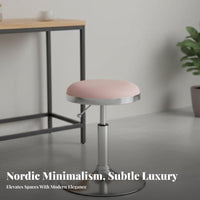 Adjustable Pedestal Stool With Footrest Adjustable Swivel Stool Non-Slip Base