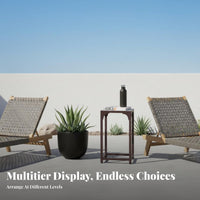 Multi-Tier Planter Holder Minimalist Flower Rack Rustproof for Balcony, Patio