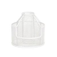 Desk Organizer with Compartments Compartmentalized Rotating Pen Holder Sturdy