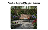 3 Pieces Wickerdesign-typePiece Woven Seating Group Handwoven Design Woven 3 Piece Seating Group Weather-withstandant outdoor seating set Space-Saving for Homeowners, Apartment Dwellers, two people, Balcony, Garden, Backyard, Porch