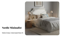Modern Design Upholstered Wall Panel Soft and Comfortable Padded Wall-Mount Headboard Slim contour Bed spineboard Easy Installation for Homeowners, Adults, Renters, Guest Room, Apartment