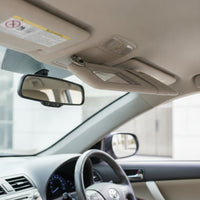 Beige Sun Visor with Mirror OEM-Style Automotive Sun Visor Replacement Padded for Car Owners, DIY Mechanics