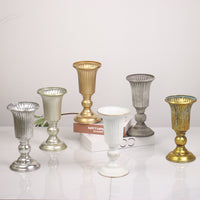 European Style Gold Vintage Iron Flower Vase for Living Room and Wedding Decor