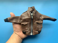zqn 1/6兵人 21世纪 飞行员 衣服 夹克 外套 真皮 皮衣 散货 模型