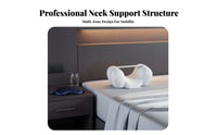 Detachable Strap Anti-Roll Sleep Pillow Ergonomic Design Back Sleeping Guide Soft & Supportive for Patients, Bed, Nursing Home, Wheelchair