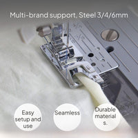 Universal Sewing Machine Hemmer Foot, Multi-Function