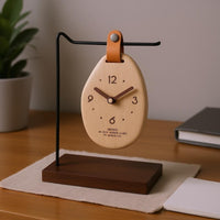 Wooden Tabletop Timepiece Decorative Home Decor Item Vintage Design