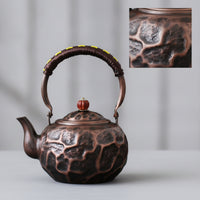 Teapot with Cord-Wrapped Handle Traditional Tea Vessel with Handle Classic