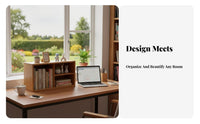 desktop Cubby Organizer Space-Saving Small shelf unit Sturdy Construction