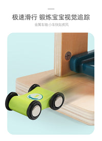 特宝儿 儿童交通滑翔pp轨道停车场玩具小车滑道宝宝竞速赛车游戏