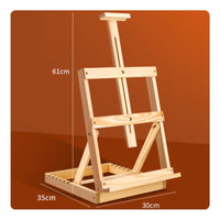 Foldable Table Easel Beech Wood Desktop Sketching Easel for Children, Beginners