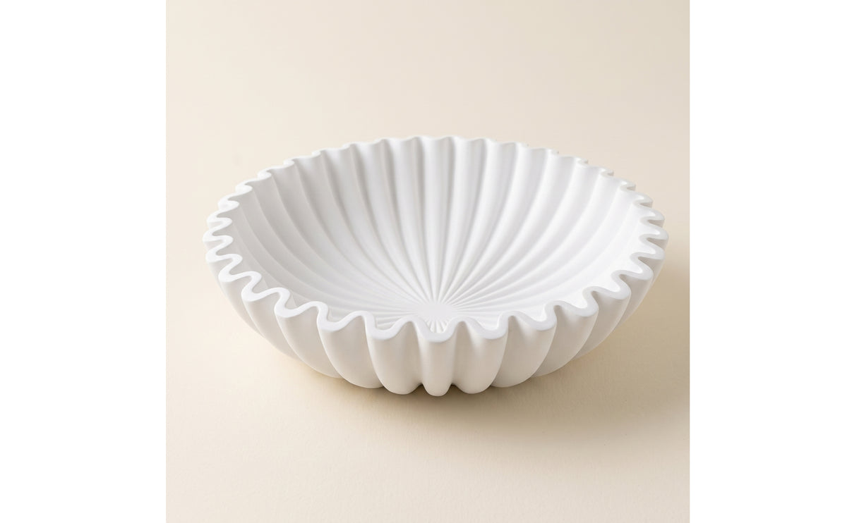 Decorative Bowl with Edges Stone-Like Bowl Textured Table Decor for Home Stylists, Clean-Liners, Entryway, Kitchen Counter