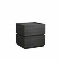 C-Shaped Accent Table with Drawer Space-Saving Design Nightstand flexible Use
