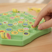 Flip Match Board Game Educational Flip-Tile Game Board Tabletop for Families, Young Children, Classroom, Home