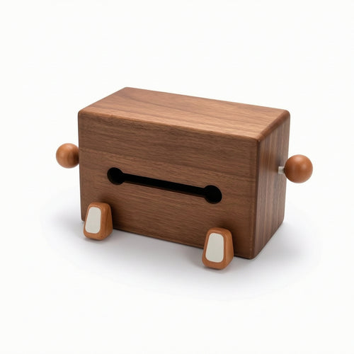 Wooden Tissue Box Cartoon Tissue Box Rectangular for Desktop, Living Room