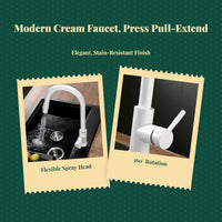360° swivel pull-down faucet