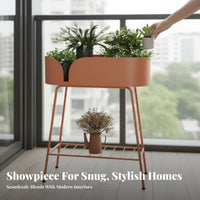 Multi-Tier Plant Stand Space-Saving Tiered Pot Holder Easy Assembly for Balcony