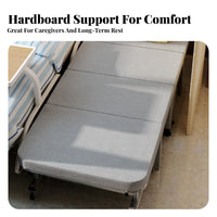 Folding Ottoman Bed Foldable Design Household Furniture Space-Saving for Adults