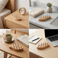 Wooden Gua Sha Comb with Steel Pins Travel Friendly Gua Sha Comb Relief for Adults