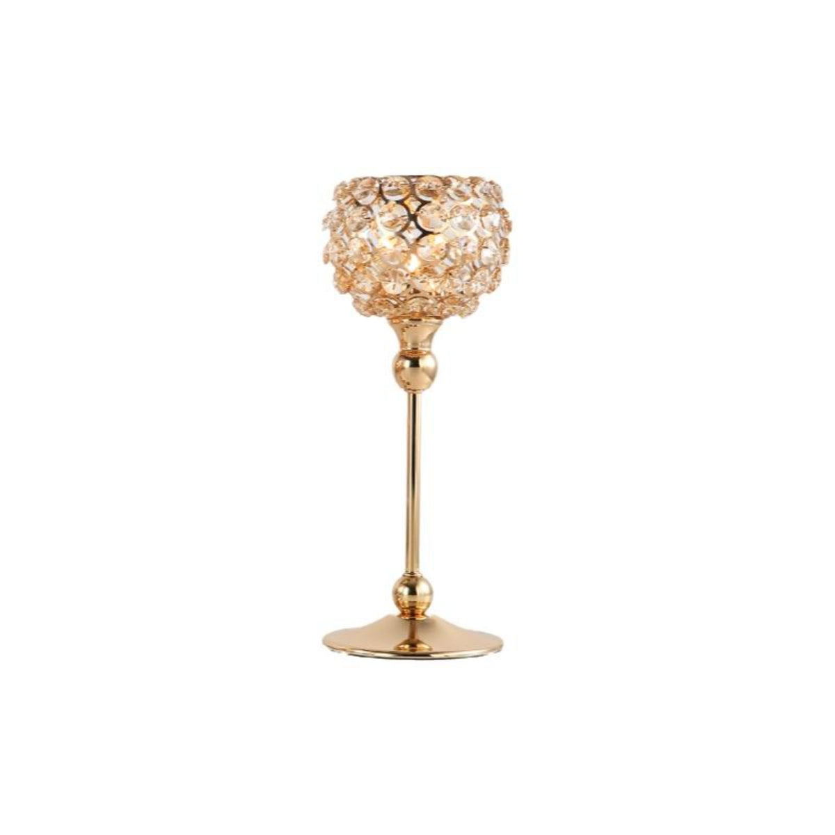 Crystal Candle Holder French Style Glass Tealight Decor