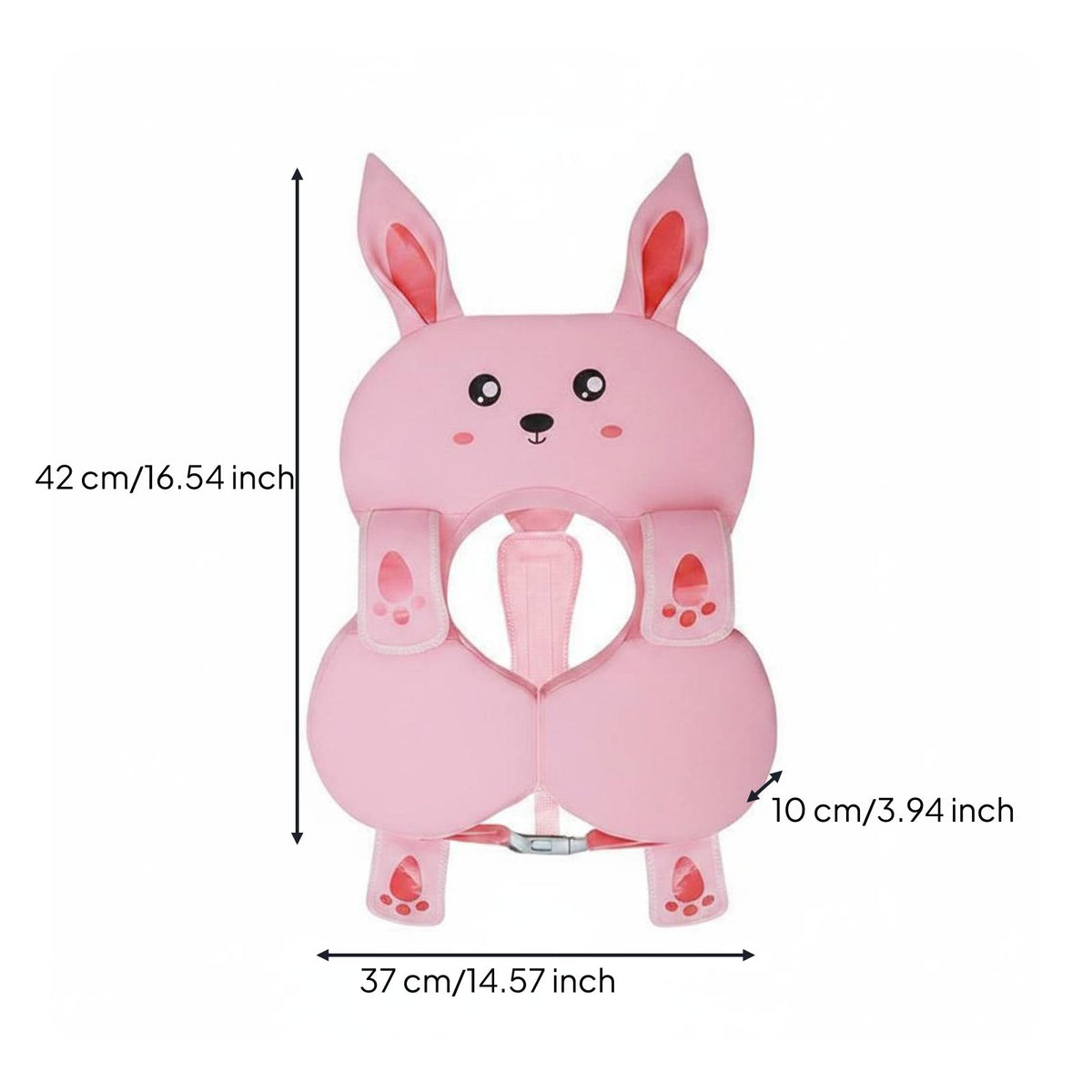 Underarm Swim Collar Cartoon Design Anti Tip Baby Buoy Adjustable Size