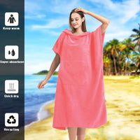 Adult quick drying swimsuit cloak towel | microfiber beach c