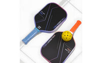 Textured Frosted Surface Synthetic Honeycomb Honeycomb Center Paddle Shock Absorbing Carbon Fiber Pickleball Paddle 16mm Pickleball Racket for Adults, Kids