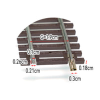 1.9 Cm Gauge HO-Scale Track Set Connectable HO Scale Track High Conductivity