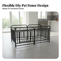 Customizable Suction Pad Fence Anti-Push Design Pet Containment System Reinforced rods Tooleffortless Assembly for Doorway