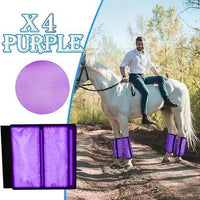 Factory Stock Nylon Horse Leg Guards, Summer Mosquito Protection, Horse Hoof Wraps (4-Piece Set)