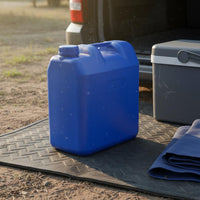 Food Grade Water Container Versatile Large Capacity Storage Jug Rectangular Barrel for Emergency Preparedness, Camping