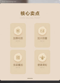 床底收纳箱床下扁平被子鞋子衣服玩具带轮抽屉式收纳盒塑料整理箱 升级款一米【长101宽50高29厘米】带轮