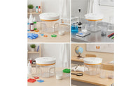 Bubble Removal Chamber 95 kPa Vacuum Chamber with Measuring Cups 2 L Transparent for Crafters, Resin Casting, Workshops