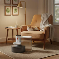 Gravity Water Feeder Non-Electric Feline Water Fountain No Power Needed