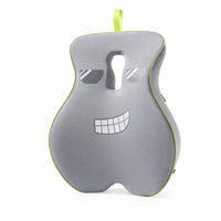 Ergonomic Cushion with Strap Contoured Support Cushion Removable Cover Supportive for Office Workers, Drivers, Car Seat, Sofa