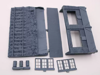 1/72 Resin Unpainted Train Station Scene Base D03 (13.5x9x7.5 cm)