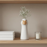 Goose Flower Planter Cute Table Centerpiece Tabletop