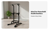 Heavy-Duty Steel Construction Pull up and Station Full Body Workout Pull up Station Stable Design Multi-Function Strength Training Station Non-Slip Grips for Adults, Women, Teens, Indoor, Living Room, Garage