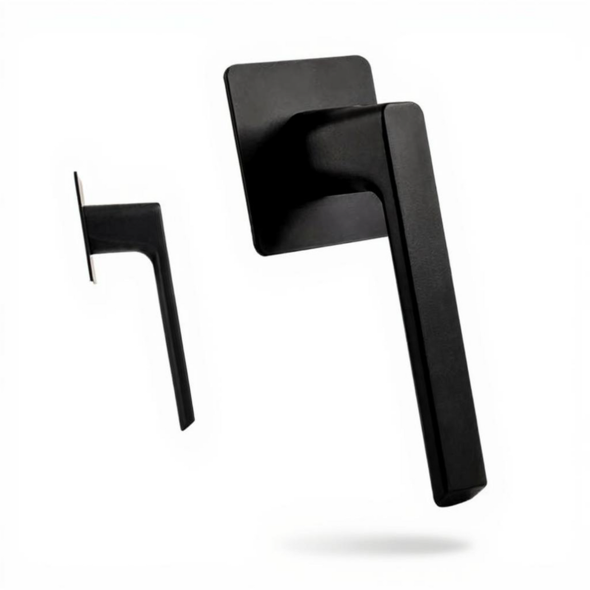 Matte black door handle, easy install