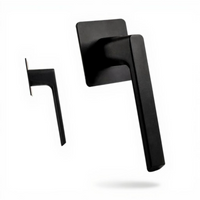 Matte black door handle, easy install