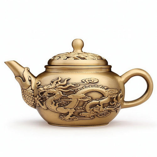 Metal Teapot Ornament with Rotating Lid Fidget-Friendly for Desk
