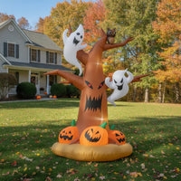 Outdoor Inflatable Tree Spooky Inflatable with LED Lights Inflate Yard Decoration Tall for Lawn