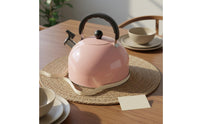 Pink Singing Kettle    Whistle 3L Stovetop Water Kettle Anti-Heat Handle Stainless Steel Whistling Teapot for Coffee Drinkers, Home Bar