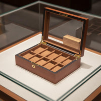 Wooden Watch Box Transparent Lid Watch Box Easy to Organize