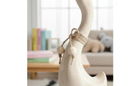 2 Pieces Wooden Duck Couple Figurines Distressed Finish for Desktop, Windowsill