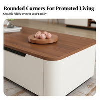 TV Stand and Coffee Table Set Construction Media Console and Center Table Set Scratch-Resistant Modern Entertainment Furniture